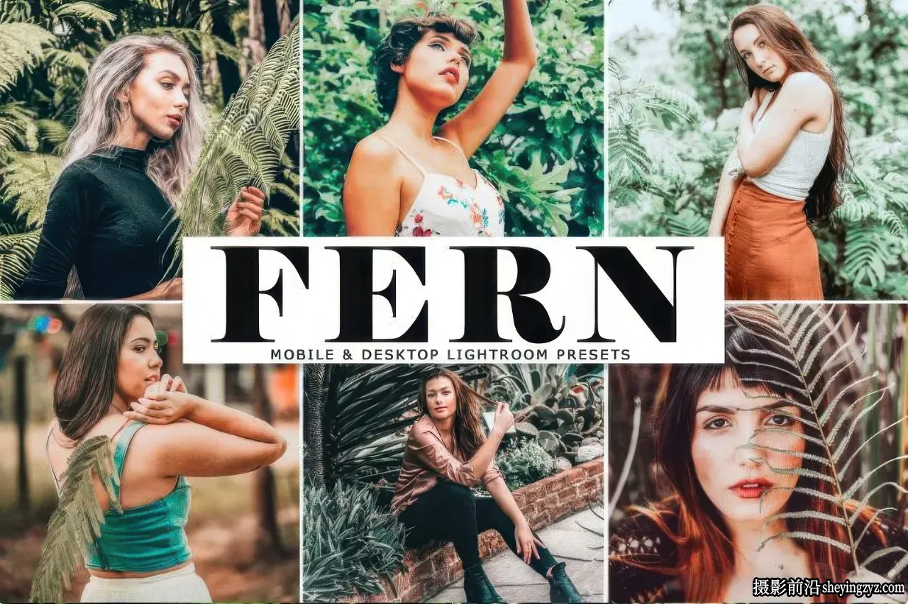 免费LR预设-森系胶片人像后期调色LR预设 Fern Lightroom Presets