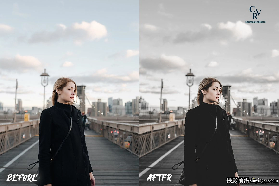 电影色调中性灰人像调色LR预设手机滤镜 Black Lightroom Presets