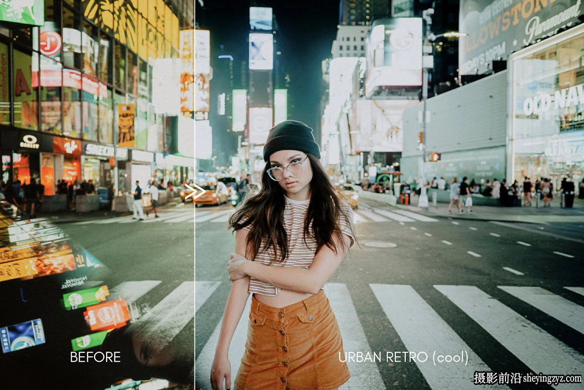 街拍城市电影人像调色LR预设 URBAN RETRO Moody Editorial Presets