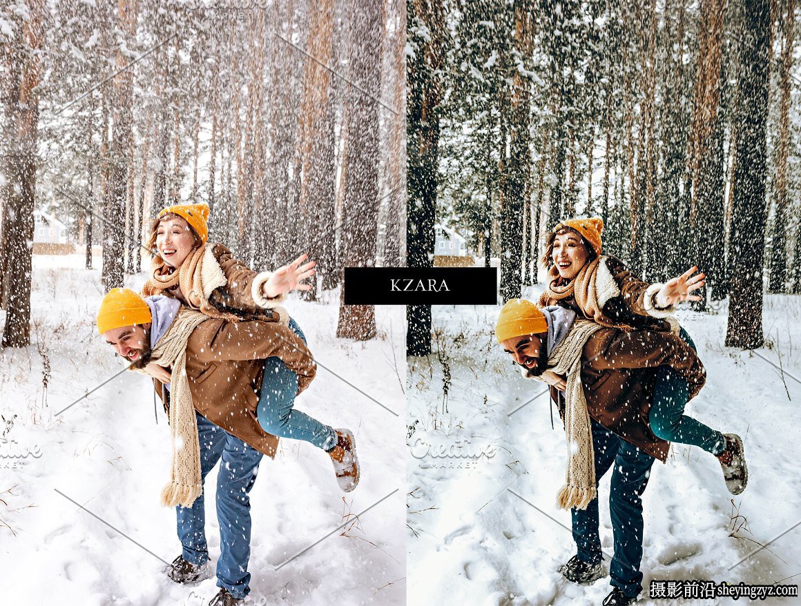 免费LR预设电影情绪人像调色LR预设 Cinematic Winter Presets
