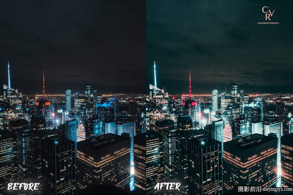 街头摄影霓虹灯调色LR预设手机滤镜Neon Lights Lightroom Presets