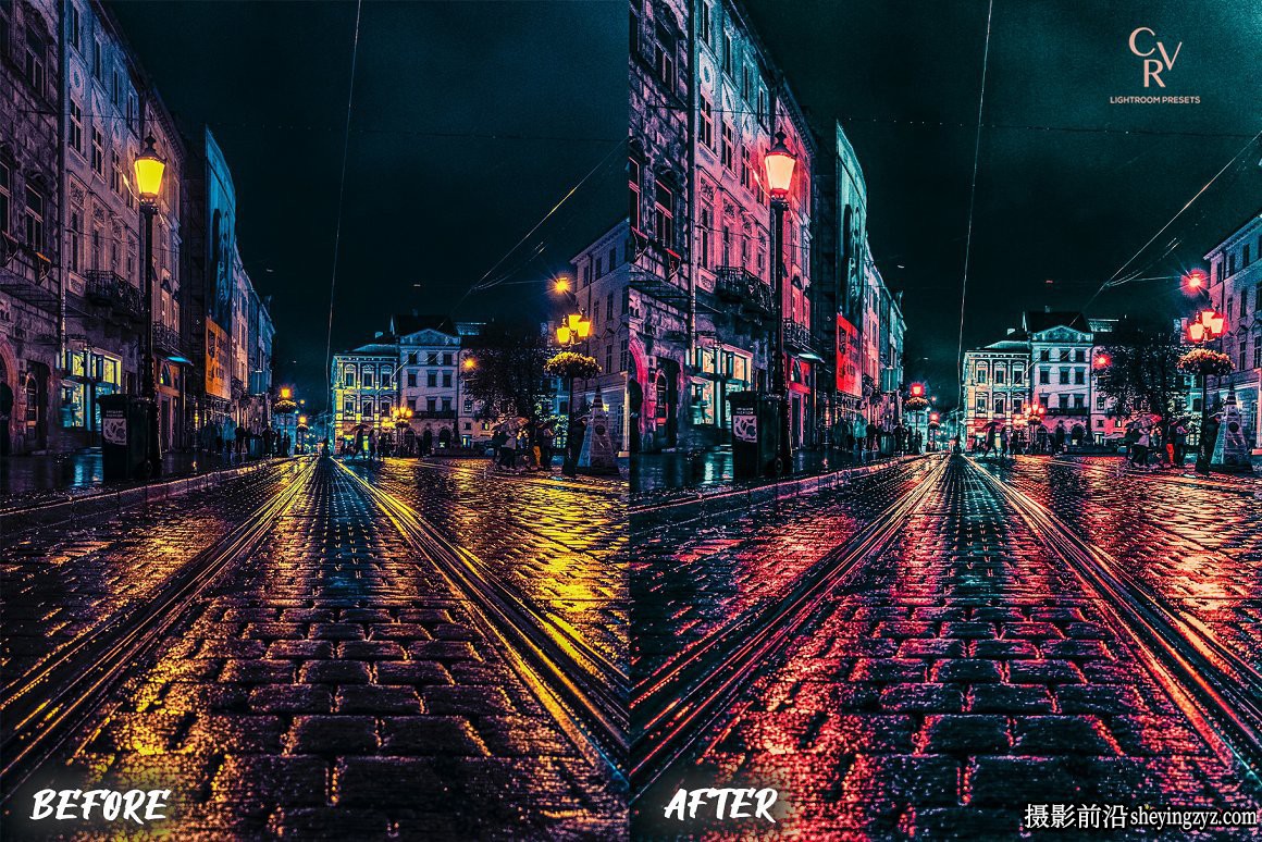 街头摄影霓虹灯调色LR预设手机滤镜Neon Lights Lightroom Presets