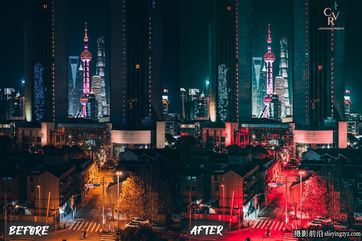 街头摄影霓虹灯调色LR预设手机滤镜Neon Lights Lightroom Presets