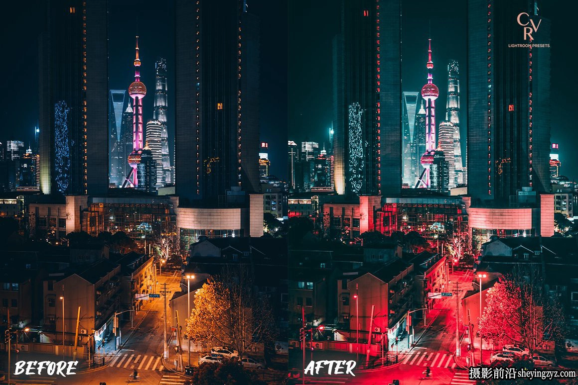 街头摄影霓虹灯调色LR预设手机滤镜Neon Lights Lightroom Presets