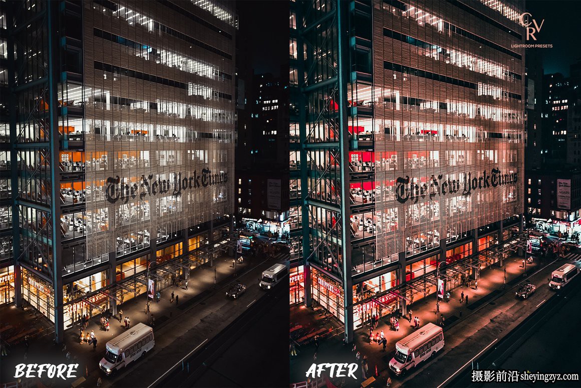 街头摄影霓虹灯调色LR预设手机滤镜Neon Lights Lightroom Presets
