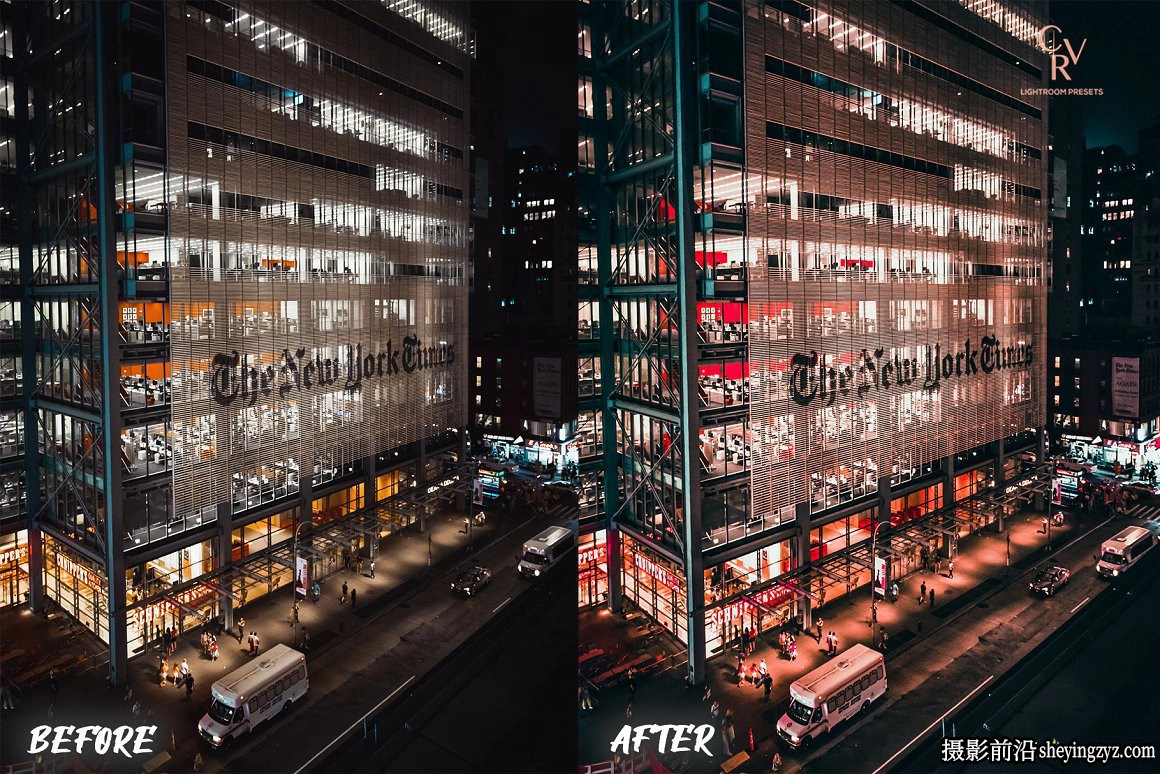 街头摄影霓虹灯调色LR预设手机滤镜Neon Lights Lightroom Presets