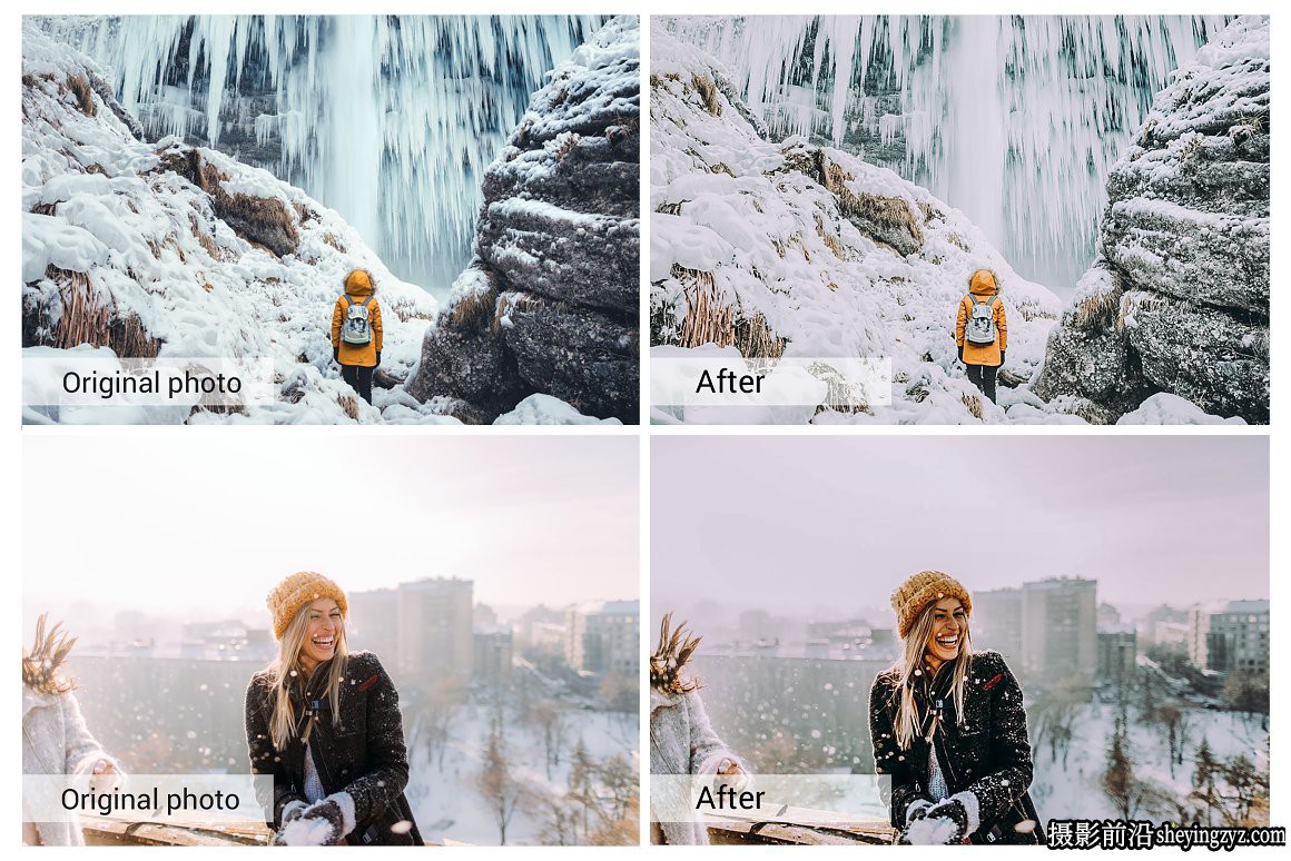 唯美冬季人像调色LR预设手机滤镜LUT预设 Winter Holiday Presets