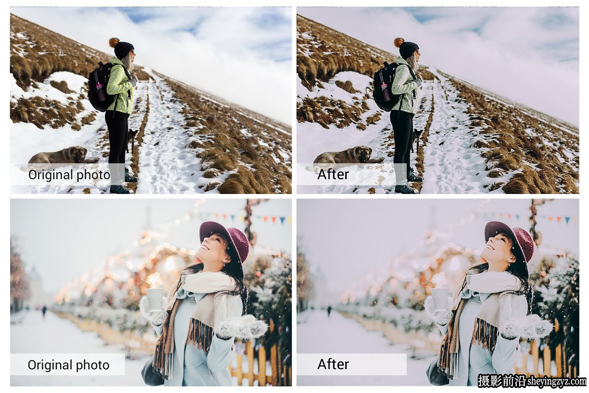 唯美冬季人像调色LR预设手机滤镜LUT预设 Winter Holiday Presets