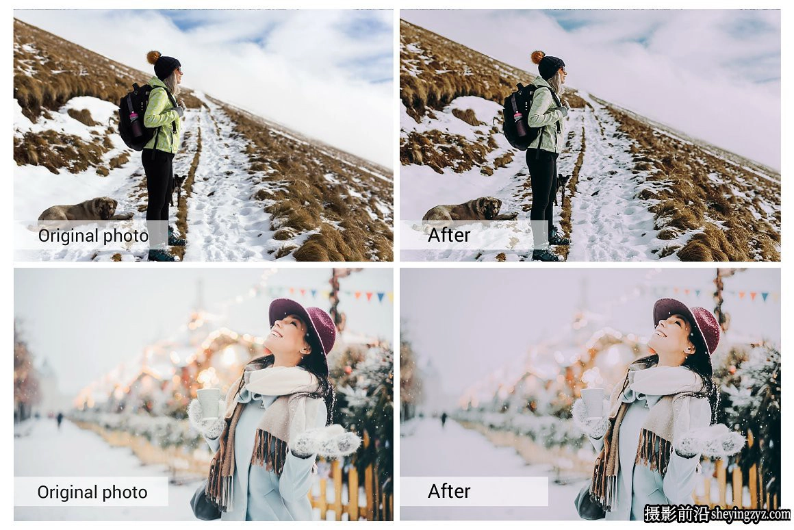 唯美冬季人像调色LR预设手机滤镜LUT预设 Winter Holiday Presets
