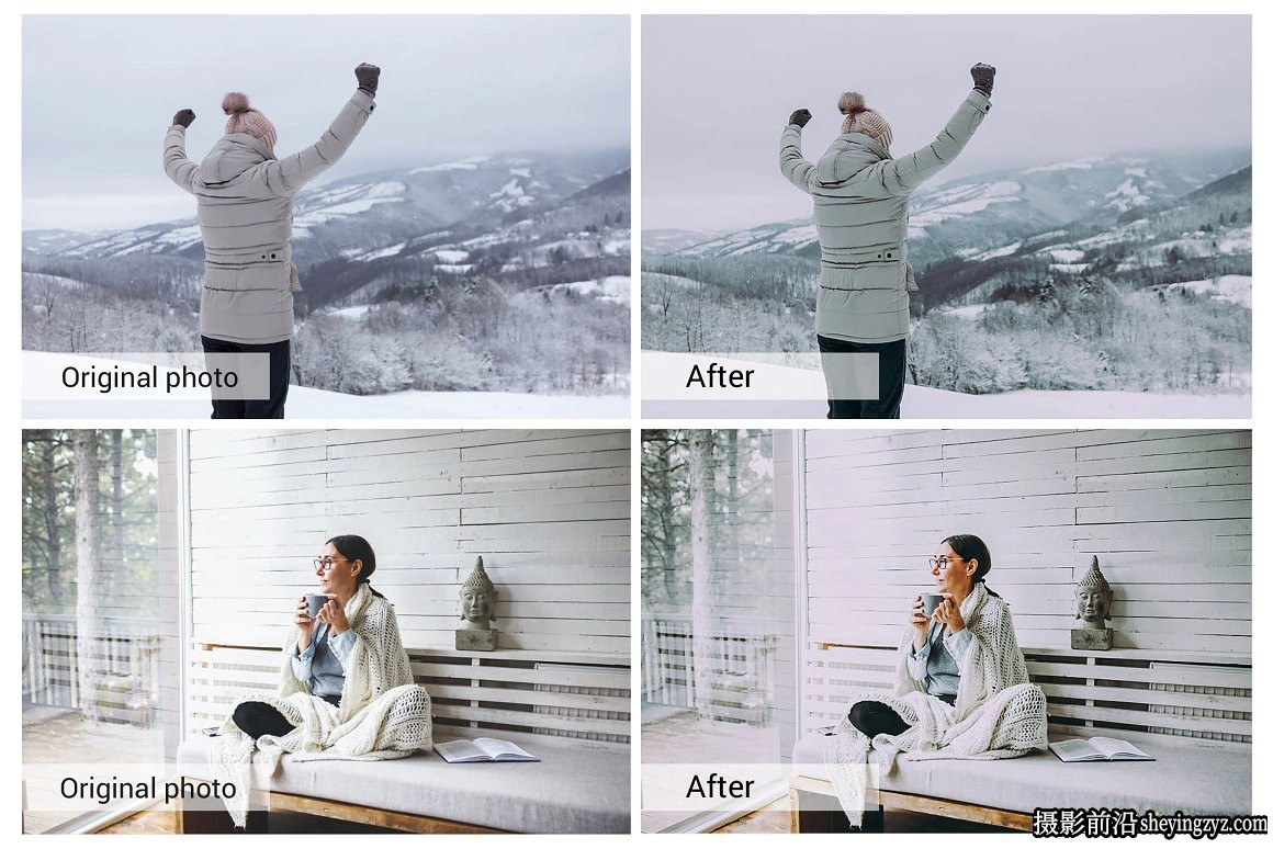 唯美冬季人像调色LR预设手机滤镜LUT预设 Winter Holiday Presets