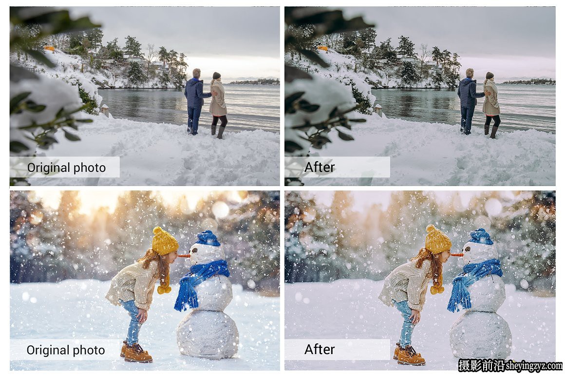 唯美冬季人像调色LR预设手机滤镜LUT预设 Winter Holiday Presets