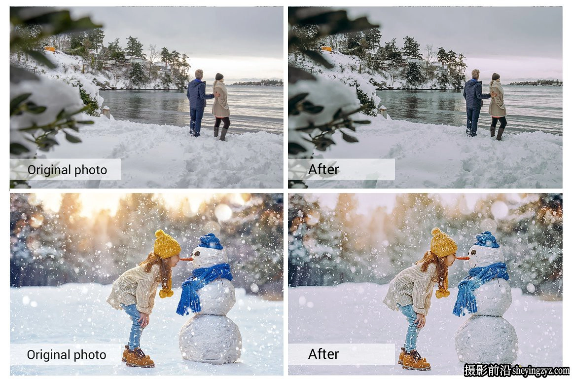 唯美冬季人像调色LR预设手机滤镜LUT预设 Winter Holiday Presets