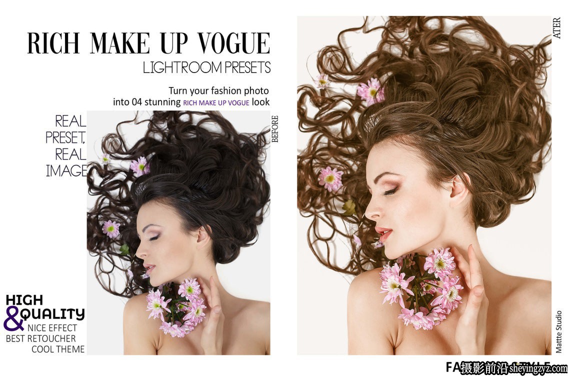 米兰时装高端时尚人像摄影调色LR预设 Vogue Photoshop ACR Presets
