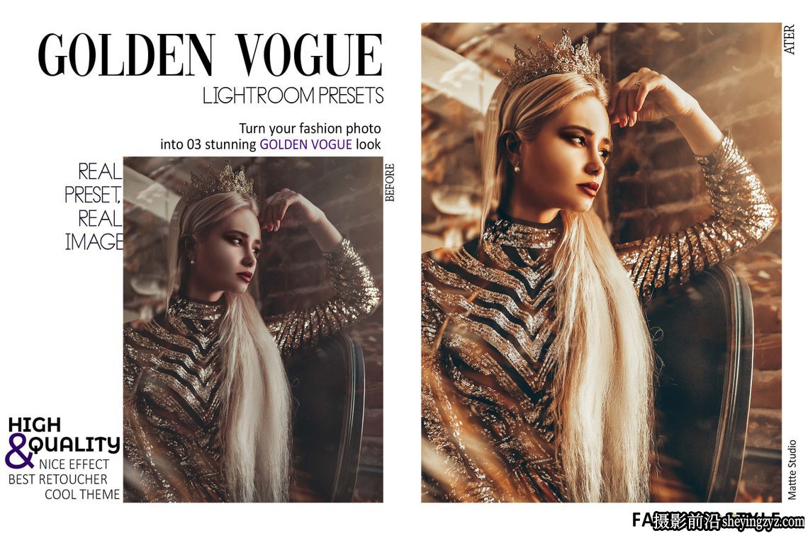 米兰时装高端时尚人像摄影调色LR预设 Vogue Photoshop ACR Presets