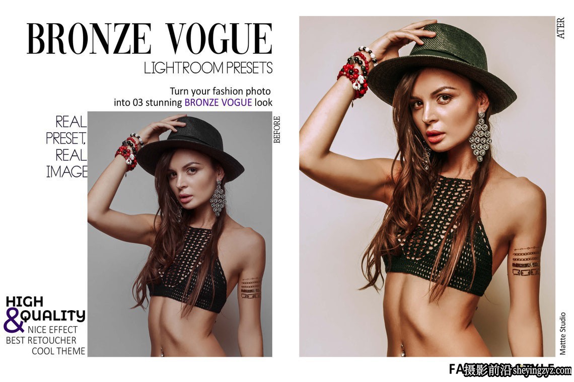 米兰时装高端时尚人像摄影调色LR预设 Vogue Photoshop ACR Presets