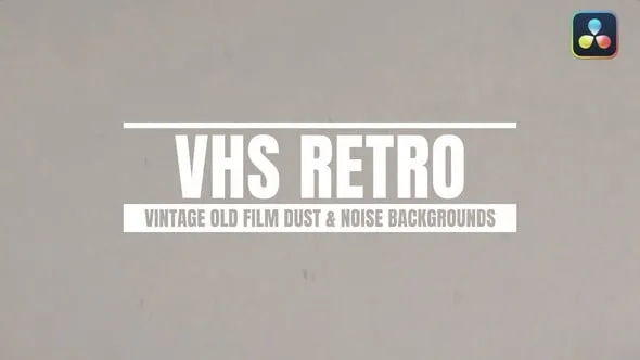 达芬奇模板-复古老胶片灰尘与噪点背景模板 VH-54817399