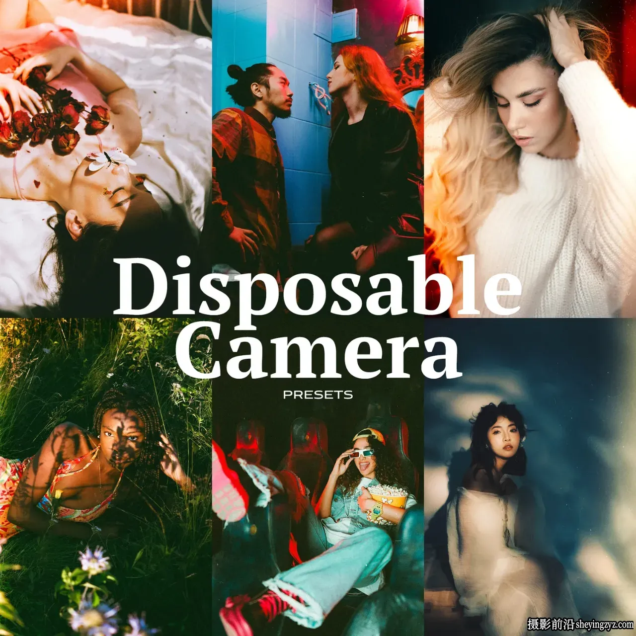AI自适应预设一次性相机复古柔焦LR预设 Disposable Camera Presets