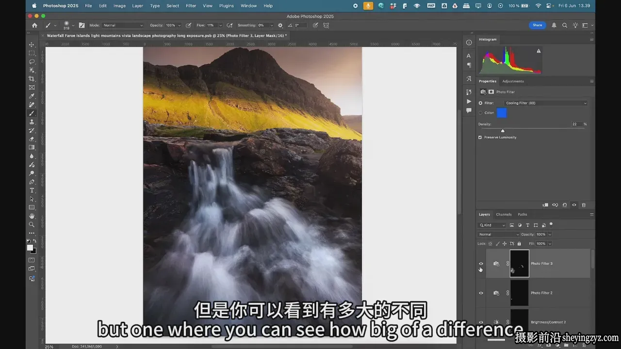摄影师 Mads Peter Iversen 掌握瀑布风景摄影完整课程-中英字幕