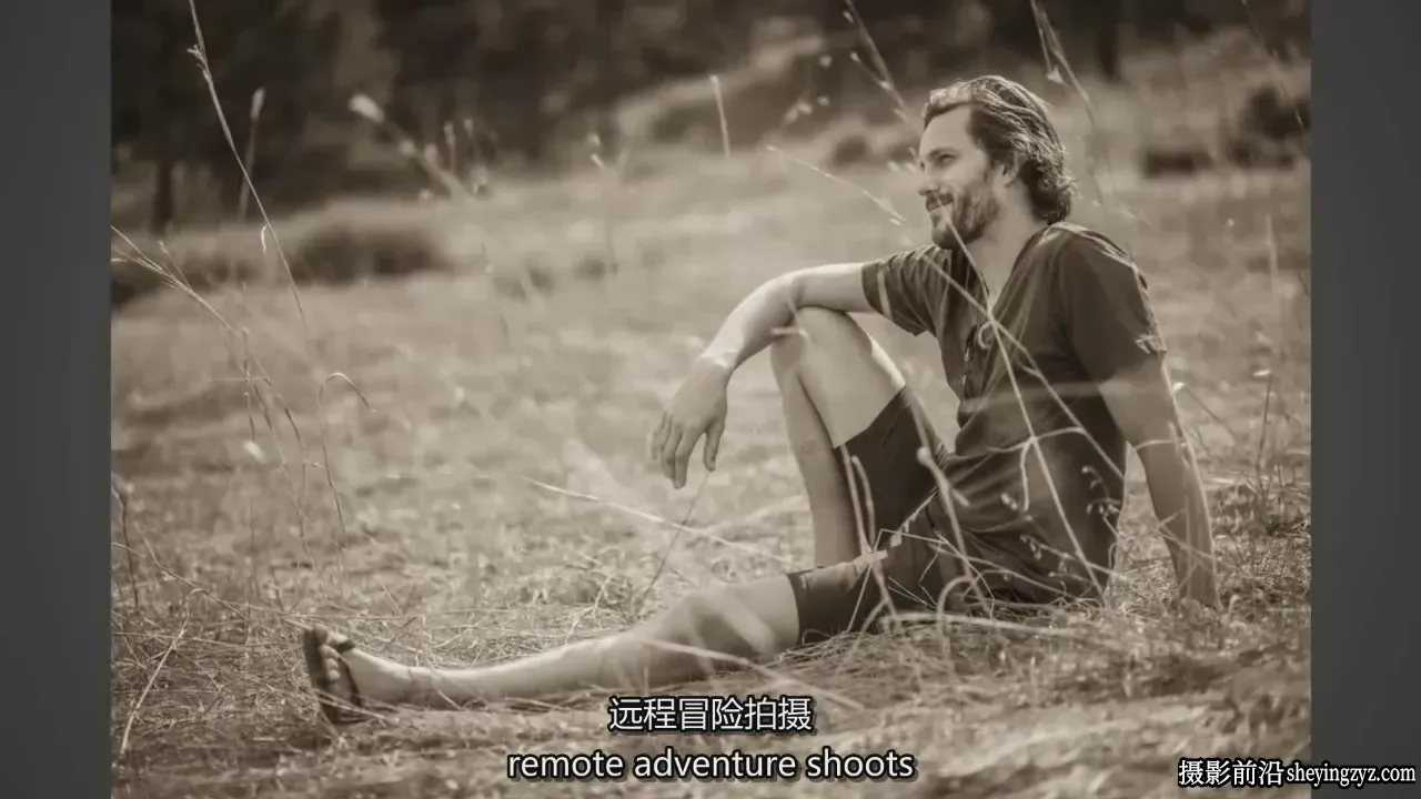 摄影师Nate Dappen黑白肖像布光构图摄影教程-中英字幕