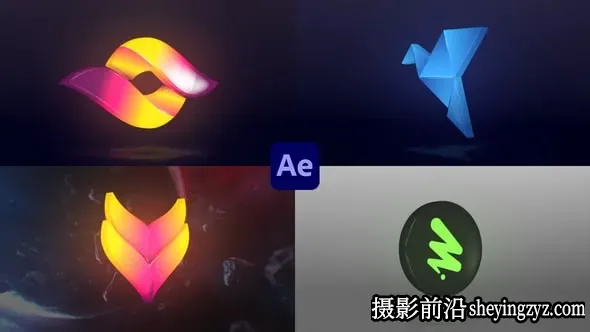 AE模板 -三维旋转Logo动画模板 for After Effects-VH-60925666