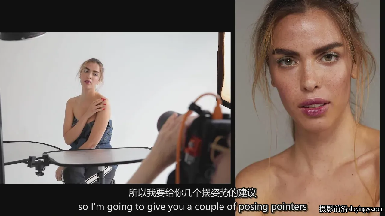 摄影师 Tina Eisen 杂志级时尚妆容美妆艺术人像摄影教程-中英字幕