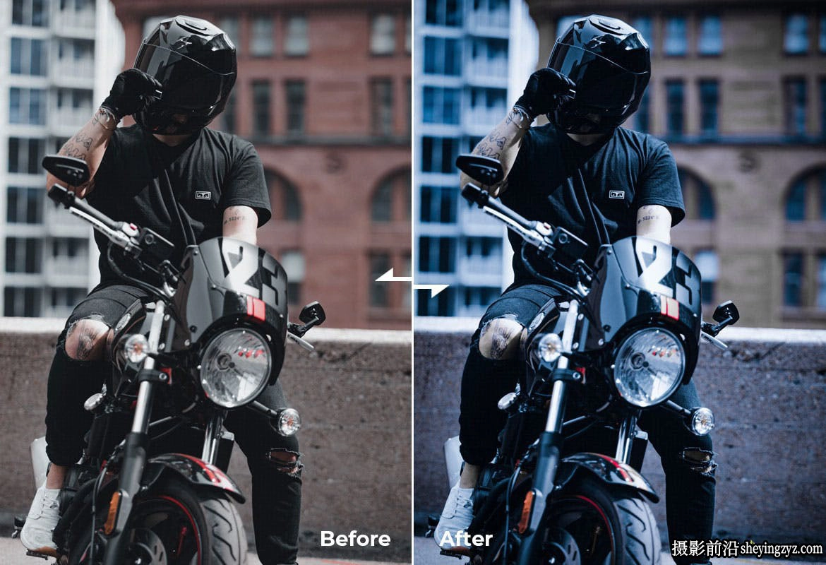 免费lr预设-机车硬汉电影风格调色LR预设Steel Actions Presets