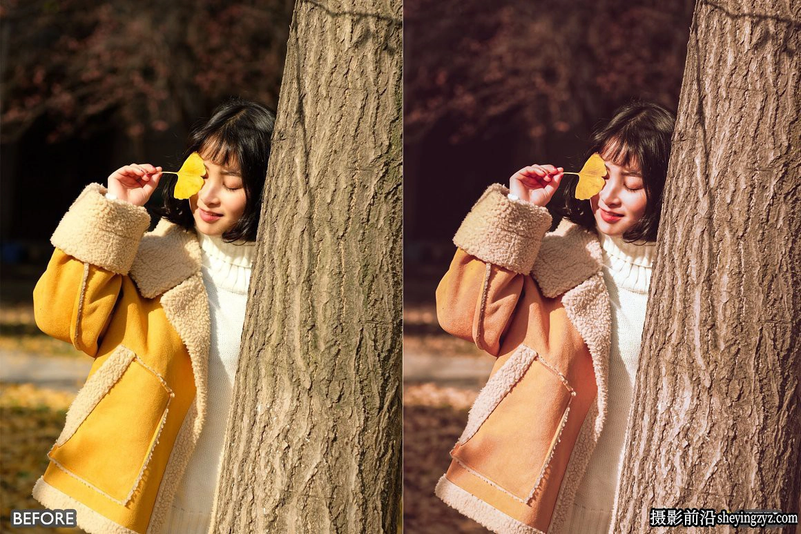 自然黄色调电影人像LR预设手机滤镜Nature Yellow Lightroom Presets