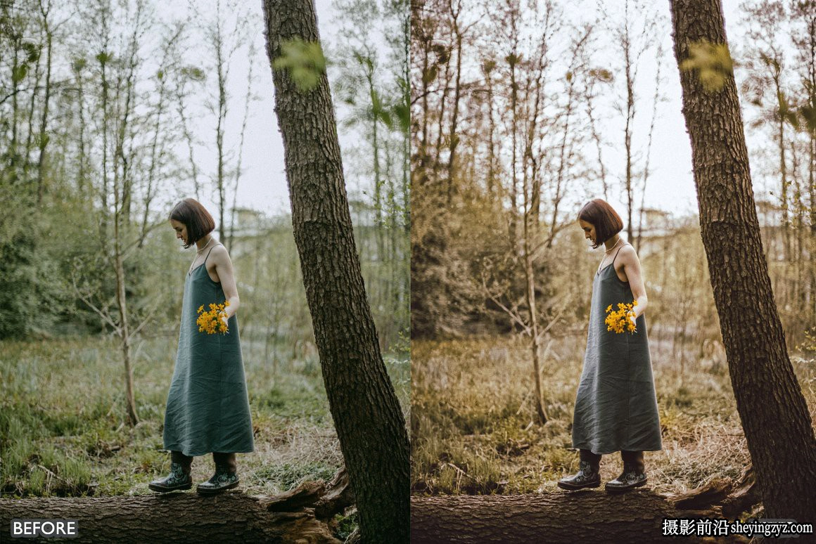 自然黄色调电影人像LR预设手机滤镜Nature Yellow Lightroom Presets