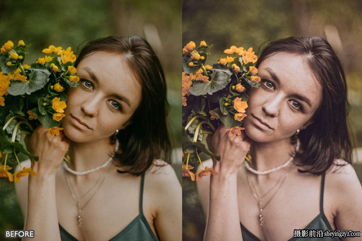 自然黄色调电影人像LR预设手机滤镜Nature Yellow Lightroom Presets