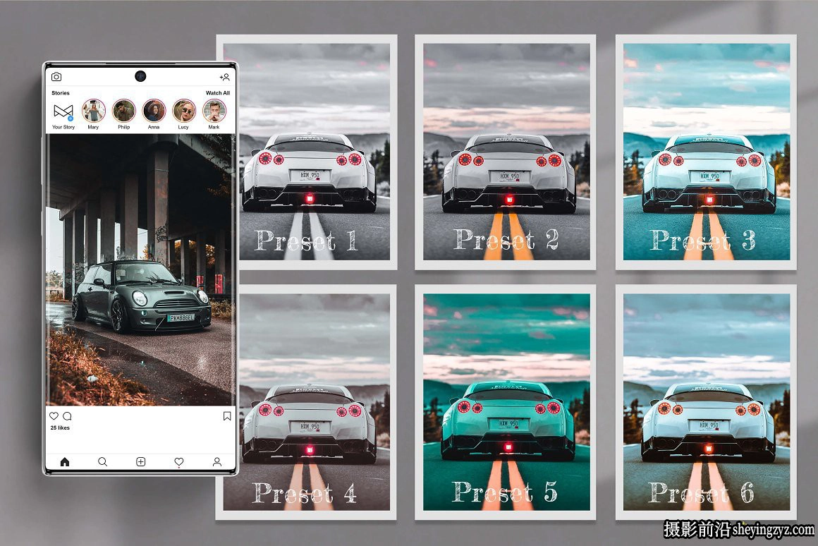 汽车赛车电影调色LR预设及LUT预设 Automotive Lightroom + LUTs