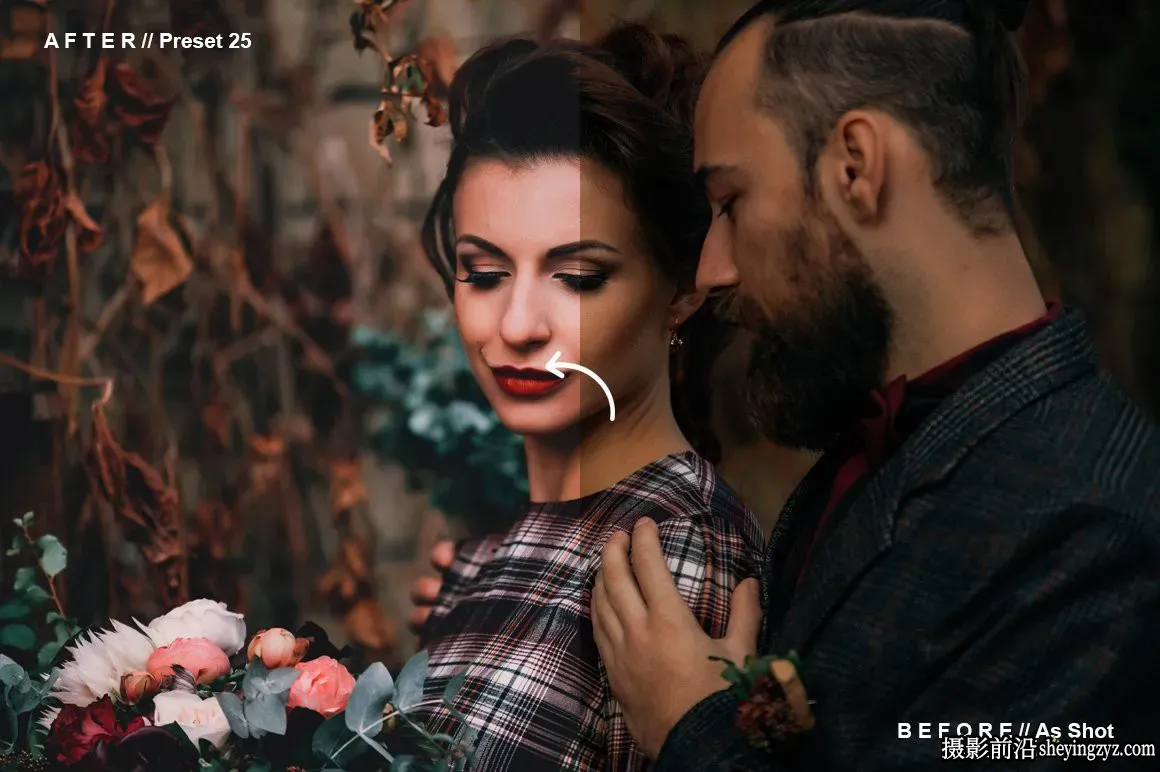 秋季电影婚礼人像调色Lightroom预设 30 Fall Wedding LR PS Presets