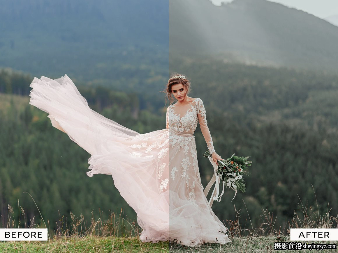 婚礼电影情绪人像调色LR预设 Moody Wedding Lightroom Presets