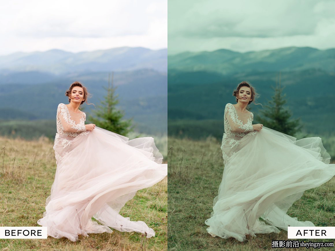 婚礼电影情绪人像调色LR预设 Moody Wedding Lightroom Presets