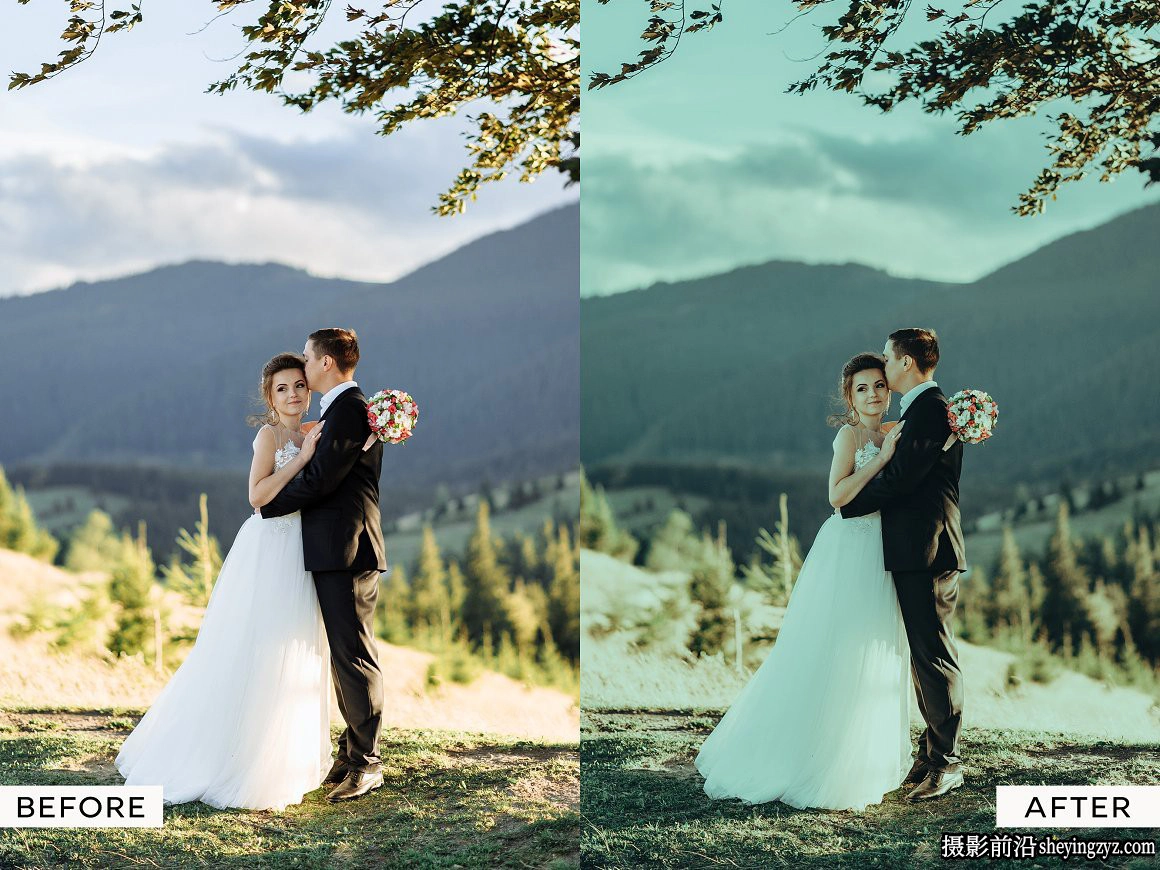 婚礼电影情绪人像调色LR预设 Moody Wedding Lightroom Presets