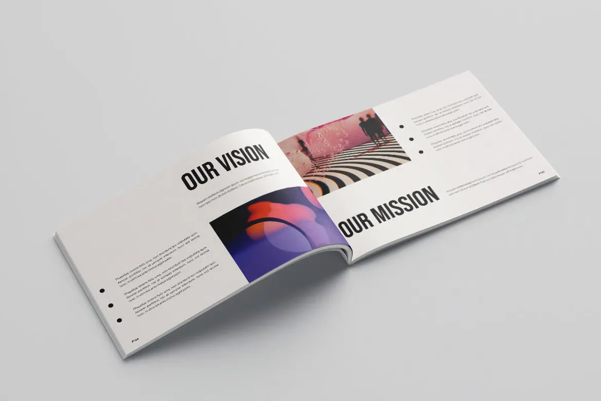 平面设计作品集排版布局设计 第一卷 InDesign模板