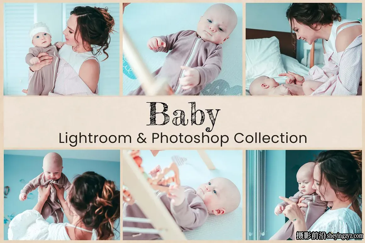儿童明亮轻盈色彩LR预设及LUT预设 Baby Lightroom Photoshop LUTs
