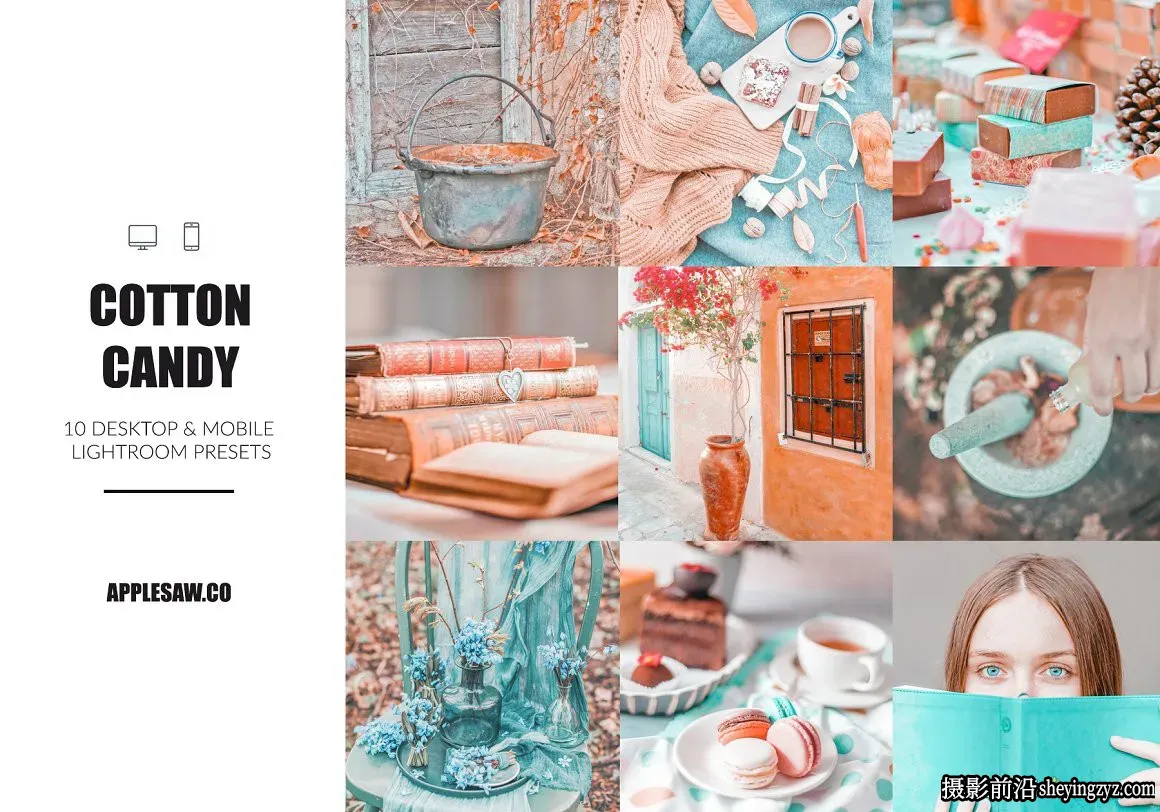 棉花糖明粉彩明亮LR预设+手机滤镜 Cotton Candy Lightroom Presets