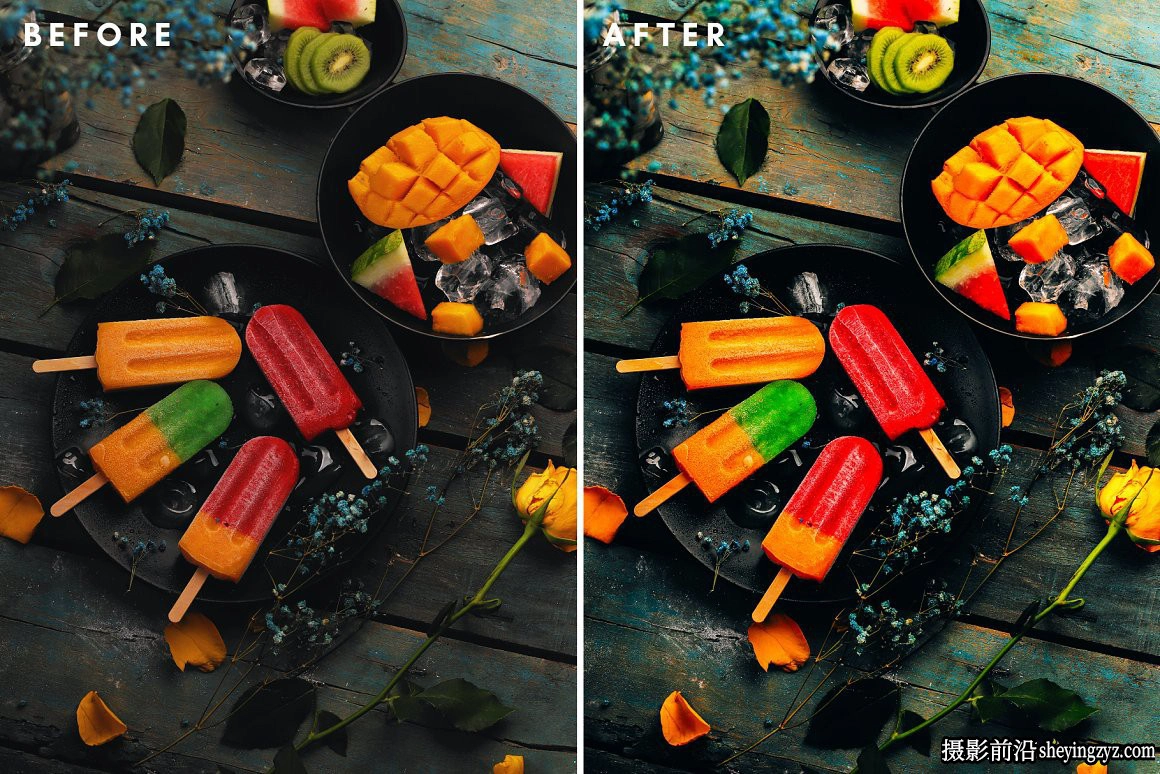 10种美食调色效果LR预设手机调色滤镜  Foody Lightroom Presets