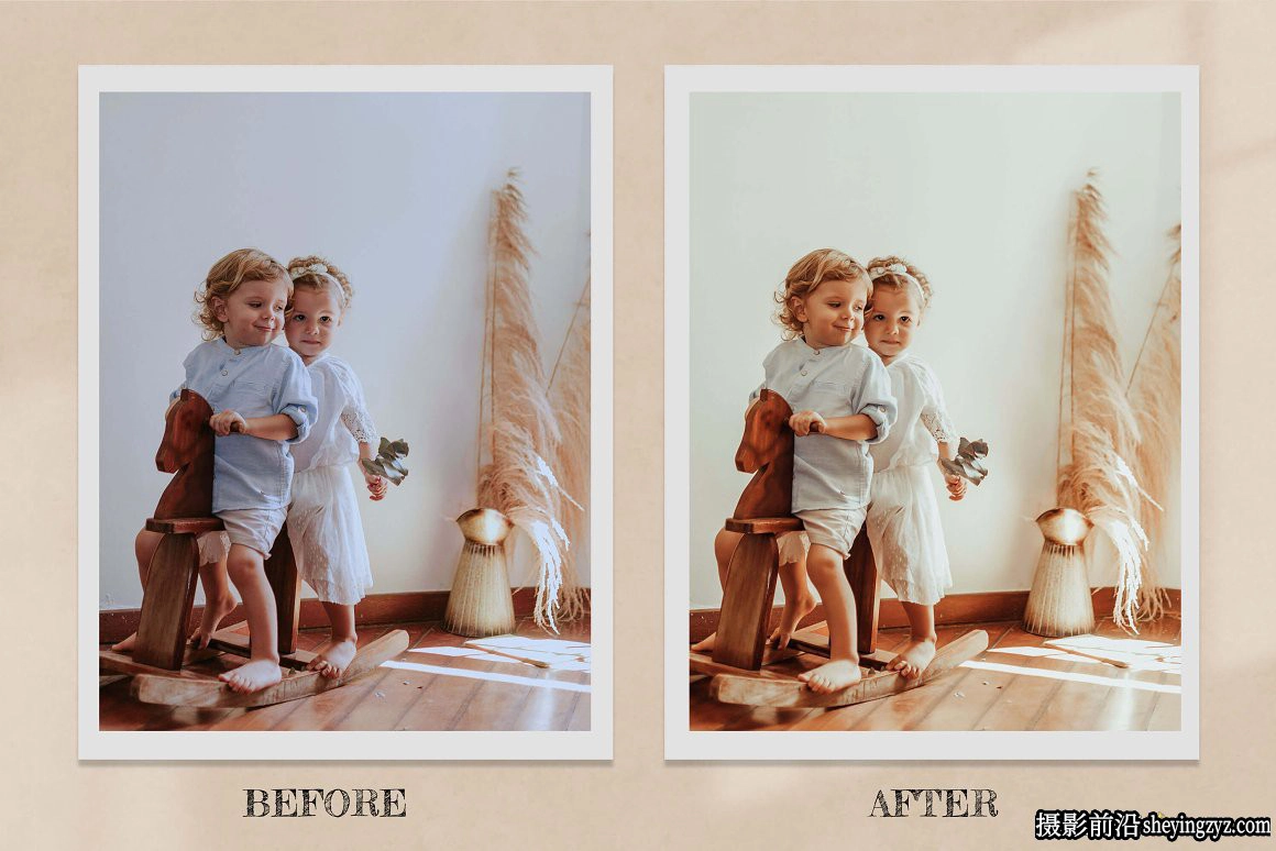 波西米亚风格温暖家庭人像LR预设LUT预设Boho Home Lightroom LUTs