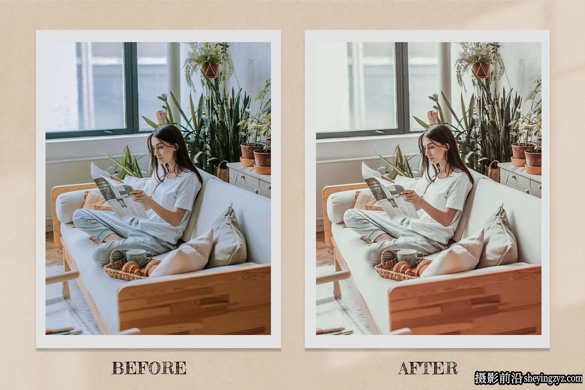 波西米亚风格温暖家庭人像LR预设LUT预设Boho Home Lightroom LUTs