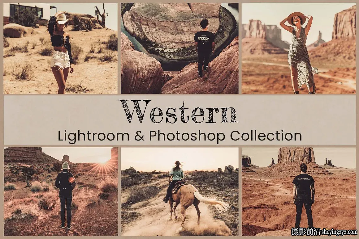 波西米亚风情电影胶片LR预设手机调色滤镜 Western Photo Presets