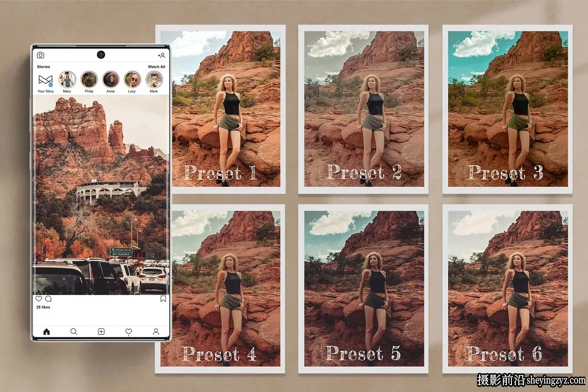 波西米亚风情电影胶片LR预设手机调色滤镜 Western Photo Presets