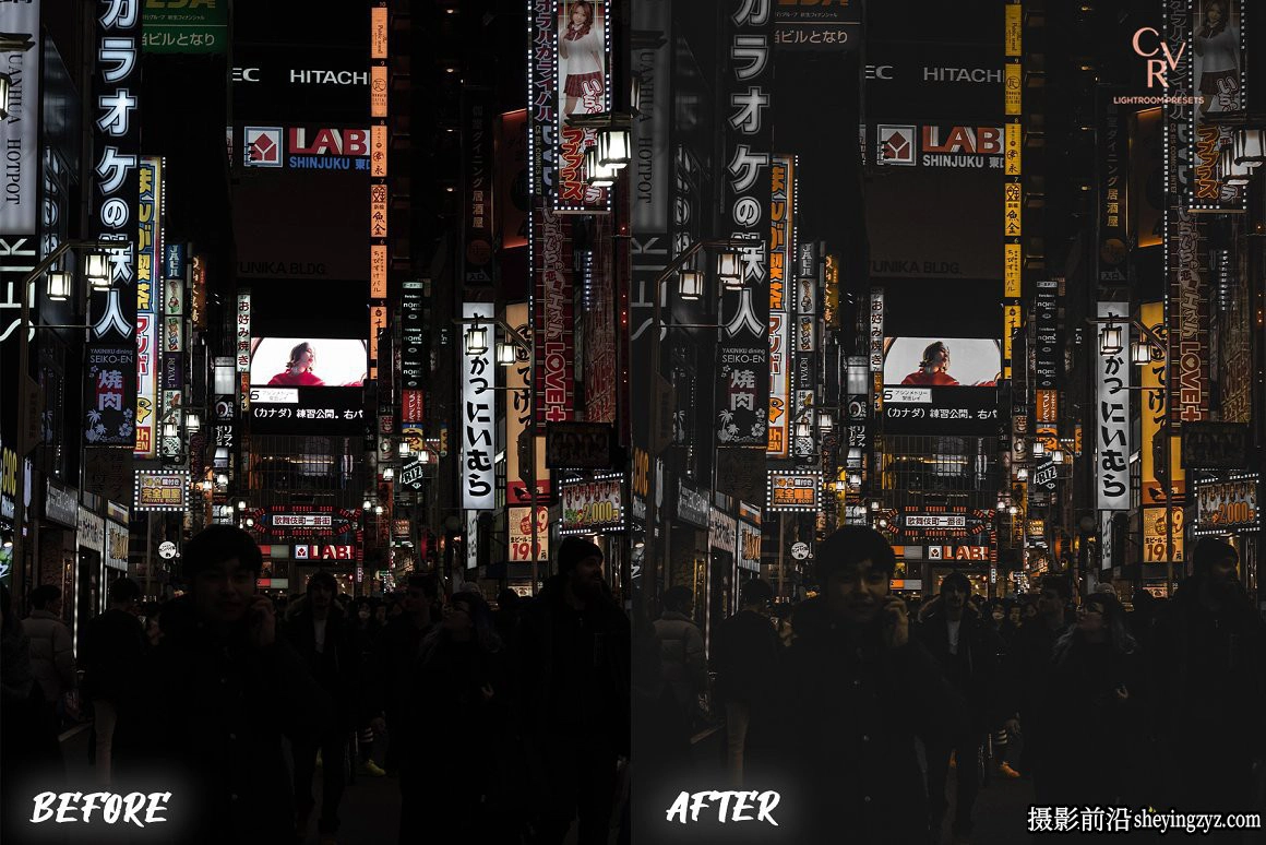 城市街拍黑金胶片LR预设手机滤镜 Black Yellow Lightroom Presets