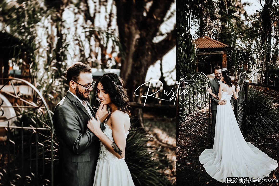 电影婚礼人像调色LR预设手机滤镜 Rustic Wedding Lightroom Preset