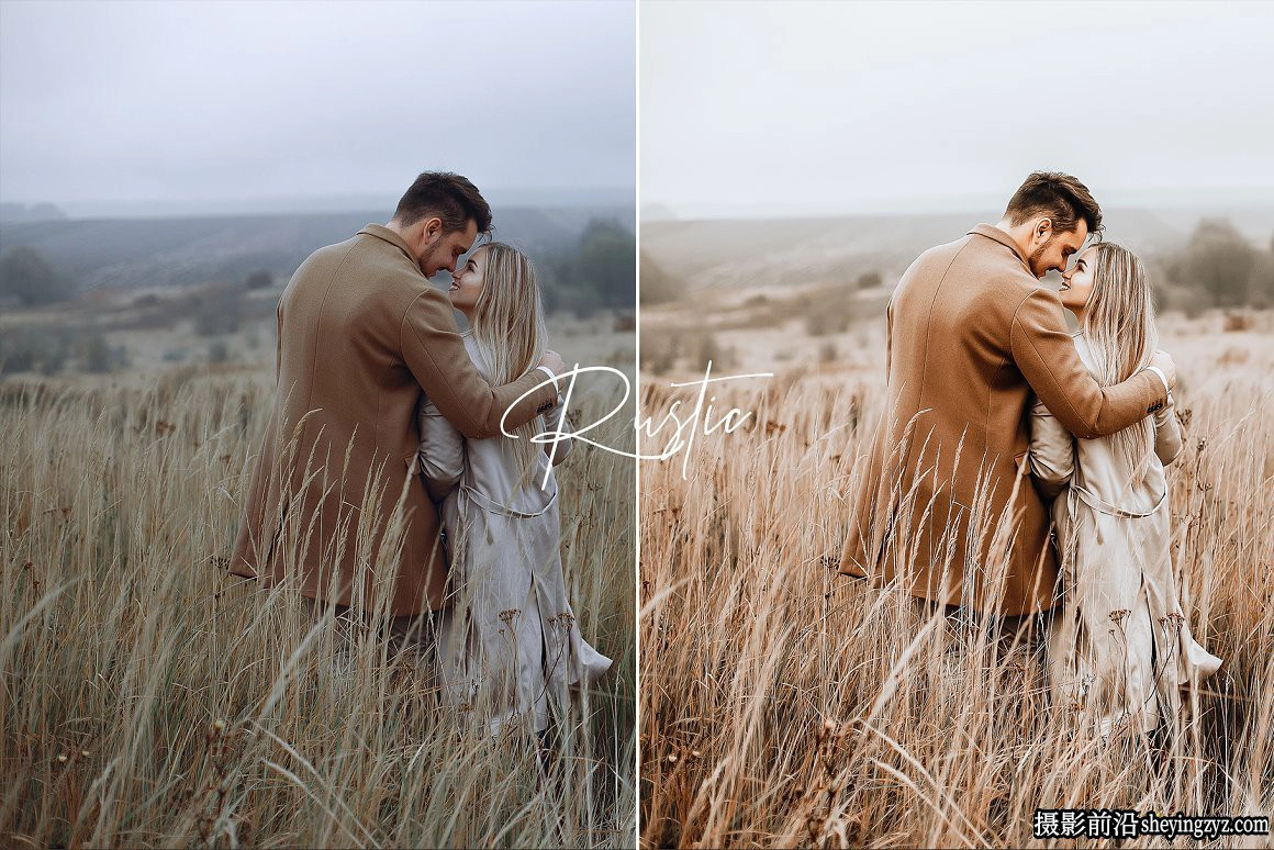 电影婚礼人像调色LR预设手机滤镜 Rustic Wedding Lightroom Preset