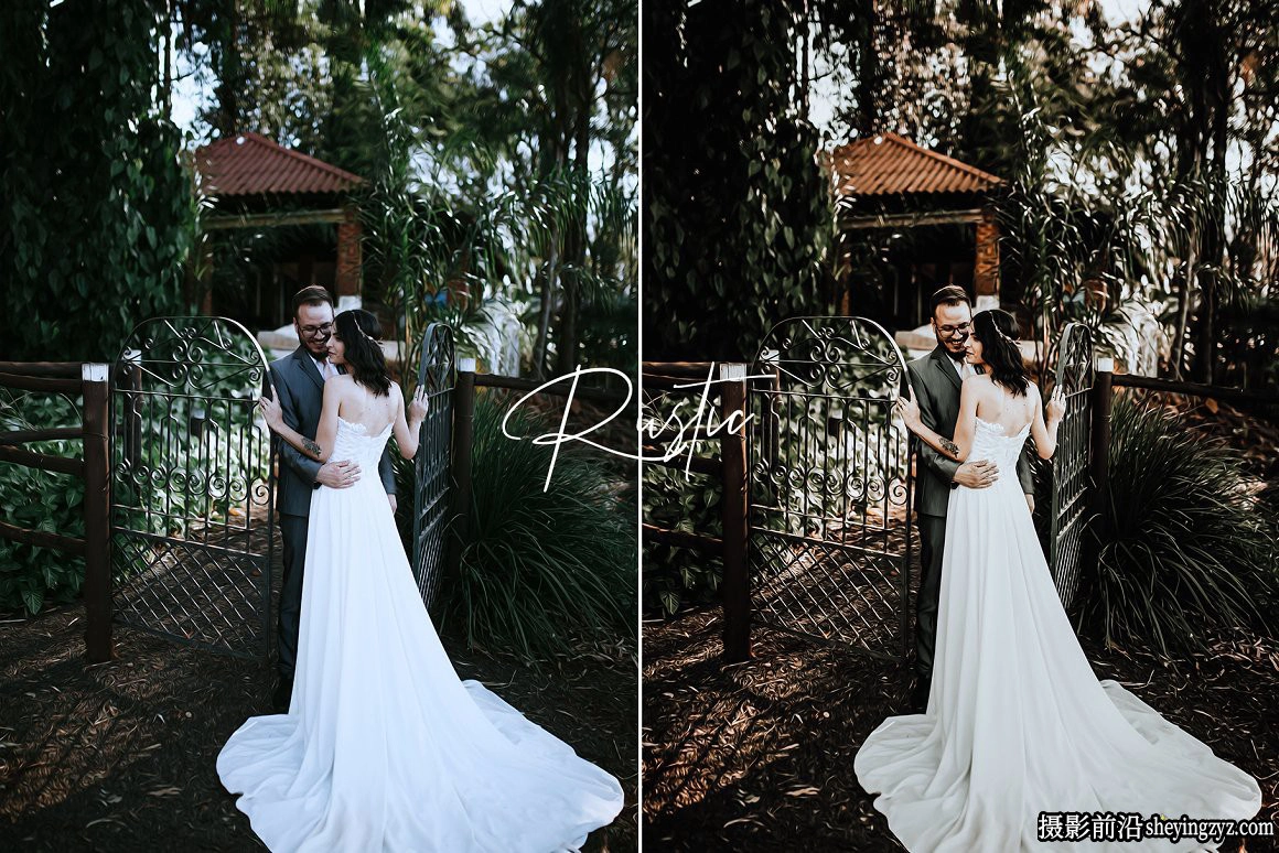 电影婚礼人像调色LR预设手机滤镜 Rustic Wedding Lightroom Preset