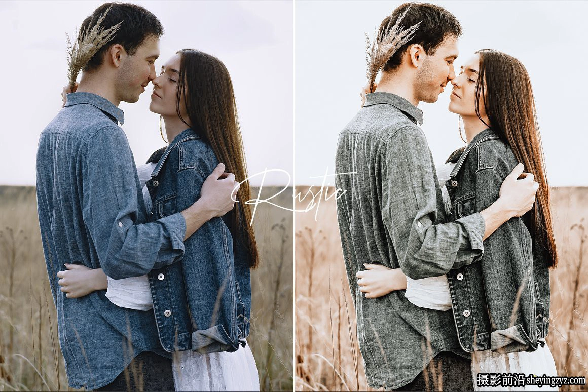 电影婚礼人像调色LR预设手机滤镜 Rustic Wedding Lightroom Preset