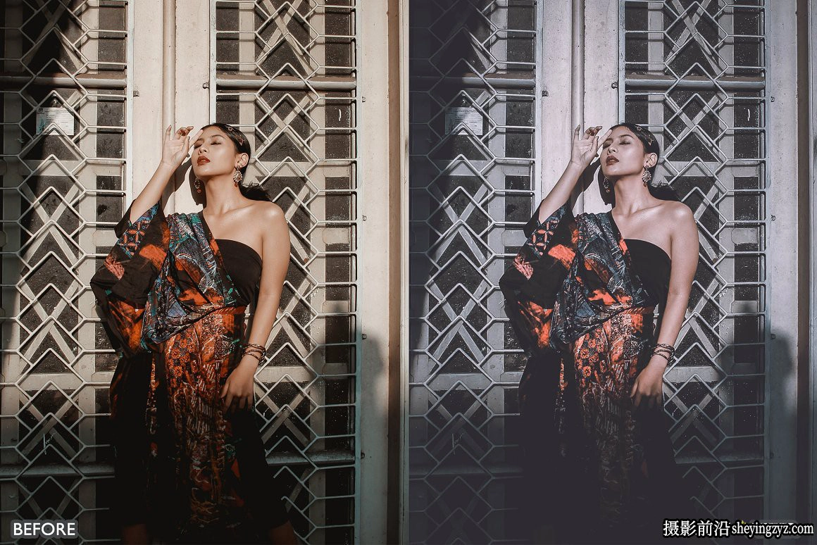 黑暗电影情绪人像LR预设手机调色滤镜Black Tone Lightroom presets