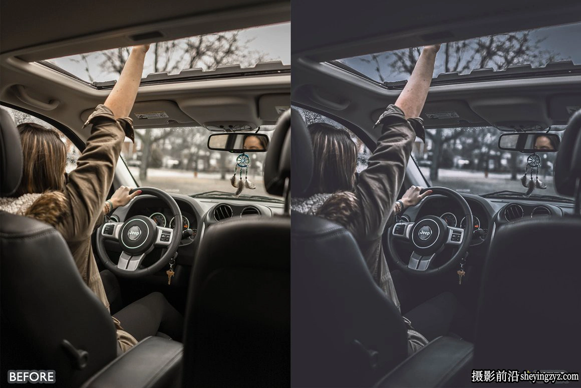 黑暗电影情绪人像LR预设手机调色滤镜Black Tone Lightroom presets