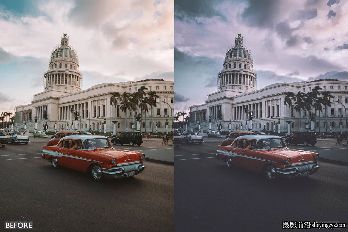 黑暗电影情绪人像LR预设手机调色滤镜Black Tone Lightroom presets